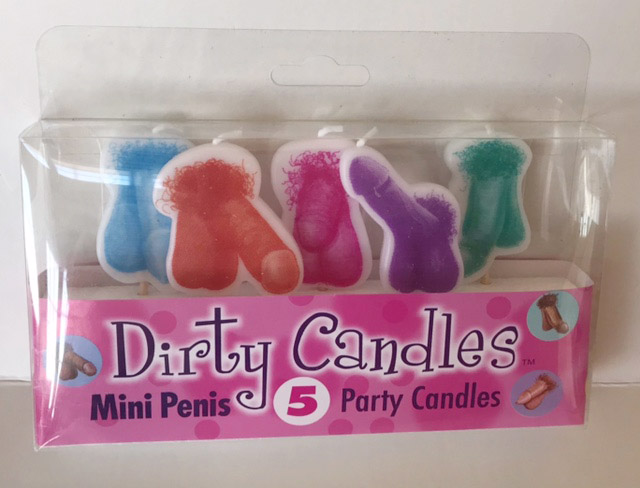 5 Colorful Penis Candles