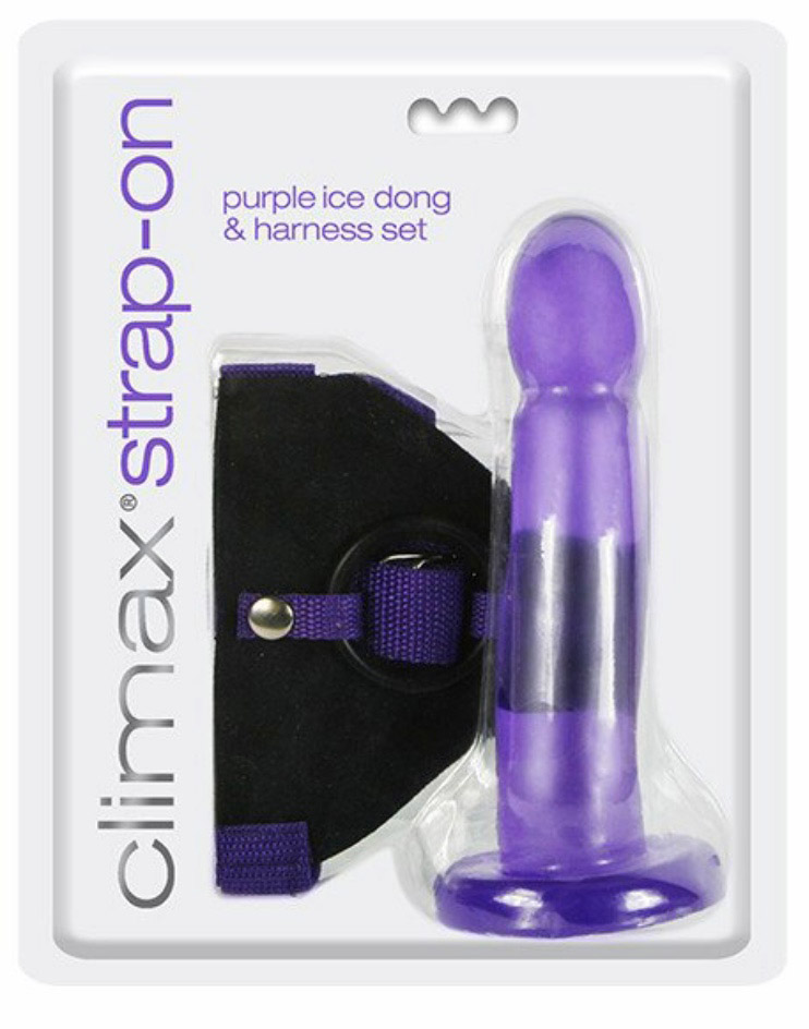 Climax Strap-on Purple Dong